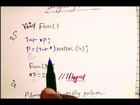 What is Dangling Pointer in C/C++.