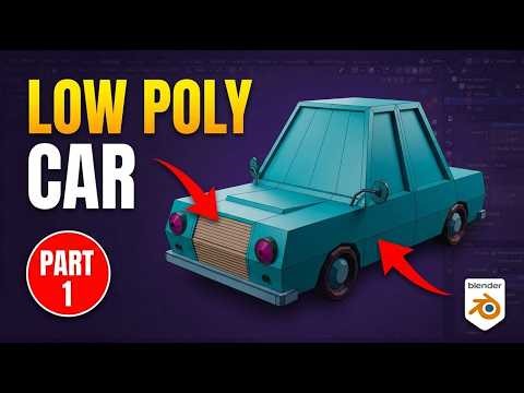 Low Poly Car in Blender: Full Beginner-Friendly Tutorial | Part 1