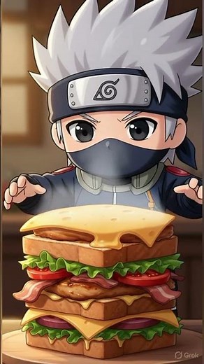 Kakashi’s Perfect Sandwich 🥪 | Naruto ASMR Cooking | Relaxing Anime Food #animecooking