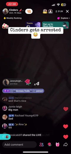 Cinders Gets Arrested Drama Unfolds