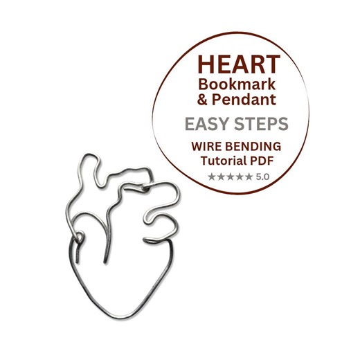 Wire Anatomical Heart Tutorial PDF, Human Heart Wire Art, DIY Wire Sculpture, Medical Art Gift, Step by Step Wire Bending Guide, Beginner - Etsy Canada