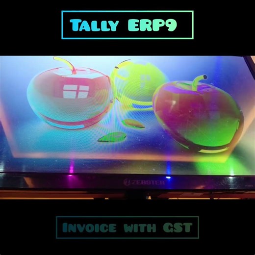 Demo Invoice With GST in Tally ERP9.🖥️🖥️🖥️✨✨✨✨ DOA COURSE