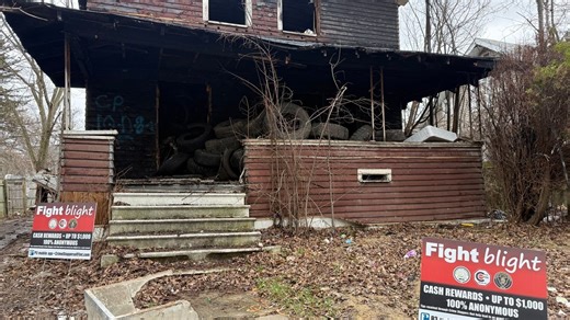 More than 200 tires illegally dumped at abandoned home in Flint 