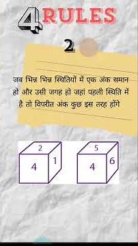 4 best tricks to solve Dices questions for SSC, Railway Exams #shorts #reasoning #dice