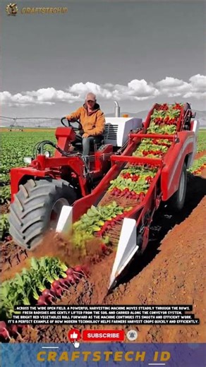Amazing Radish Harvesting Machine | Modern Farming Technology in Action #harvest