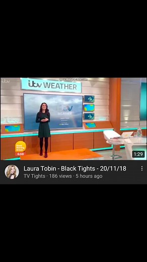 How gorgeous is Laura Tobin?😍 Watch her latest video on the channel! #lauratobin #tights #blacktights #heels #dress #hot #sexy #tvtights #fyp #foryou