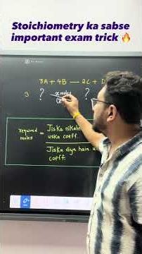 🚨JEE Main Stoichiometry trick Alert (PYQ) #jeemains #neet #cbse# chemistrytrick #jee
