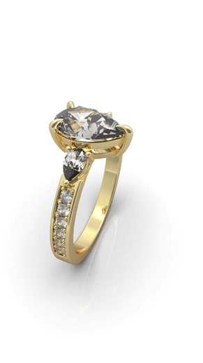 Realistic Diamond Ring Rendering in KeyShot 💎| Jewelry Rendering | ADESIGN3D #matrix9 #diamond #ring