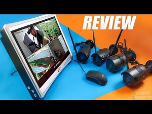 ANRAN 1080P Home Security Camera System Wireless + 12inch LCD Monitor Installation Review