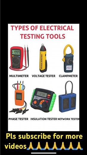Types of electrical testing tools#viral #shorts #electrical