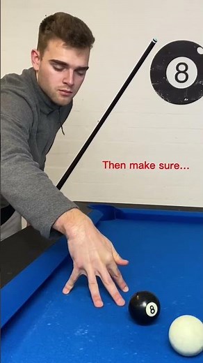 The easiest way to BRIDGE over a ball in pool 🎱✅ Use this trick now! #billiards #lesson #8ballpool