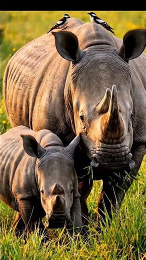 🦏 Majestic Rhinoceros in the Wild | Powerful Giant of Africa
