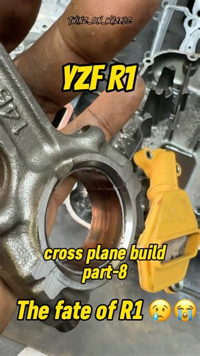 Twinz On Wheelz Garage on Instagram: "YZF R1 build part-8 , is this the end of R1😭?? #yamaha #crossplane #yzfr1 #disaster #superbikes #superbikesinindia #superbikesinkerala #rebuild #kerala #thrissur #engineering #maintenanace"