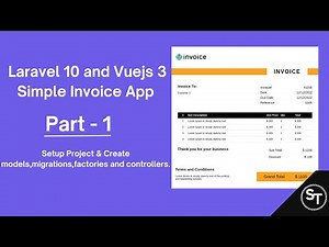 Laravel 10 and Vuejs 3 - Simple Invoice Application - Setup project