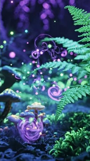 Satisfying Alien Forest ASMR | Bioluminescent Mushrooms & Ferns | Infinite Relaxation Loop #relax