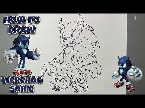 How To Draw Sonic The Werehog | sonic Unleashed | Step By Step #drawing #sonic