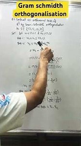 Gram-Schmidt Orthogonalization in 1 Minute! 🔥 Fast & Easy! #linearalgebra #engineeringmaths