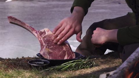 2 Kilo Steaks on the Grill – ASMR Style