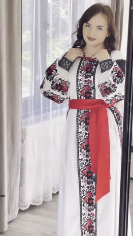 Ukrainian Wedding Dress, Boho Embroidered Linen Dress, Vyshyvanka Maxi Dress, White Folk Dress, Bohemian Bridal Outfit - Etsy