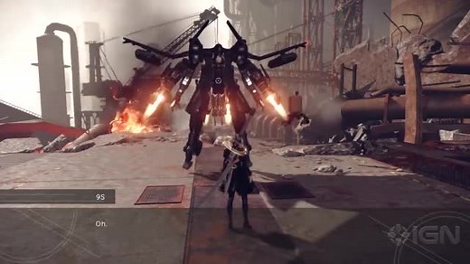 尼尔机械纪元，游戏演示视频