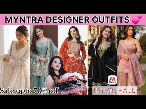 Myntra Designer Outfits Try-On Haul 😍 Up to 70% OFF | Wedding & Festive Wear | Anvi Vlogs