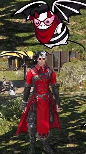 Cool Red/black Outfit | #ffxiv #ff14 #cosplay #glamour #ffxivmemes