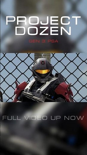 Project Dozen: Gen 3 Armor PSA | PT.1 #halomachinima #halomcc #3danimation #redvsblue