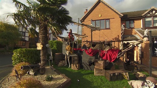 Halloween: Burnley pirate-themed house leaves owner's son bemused