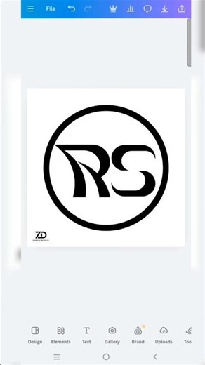 RS Letter Logo Design in Canva | Modern Monogram Logo Tutorial