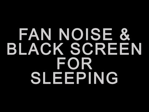 Black Screen Fan Sound | 24 Hours of White Noise for Sleep and Relaxation | Dark Screen