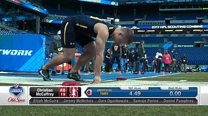 Christian McCaffrey has always been an everything player, and he showed that during his combine 💯 | NFL