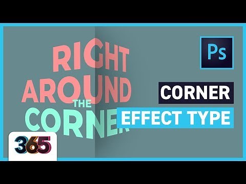 Corner Effect Typography | Photoshop CC Tutorial #203/365