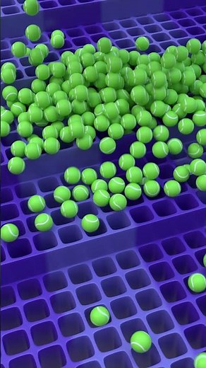 Tennis Balls Grid Steps Drop