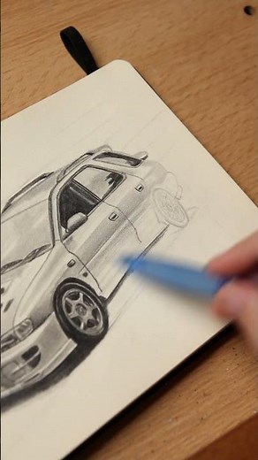 Subaru Impreza WRX STI Version 6 Car Drawing ✍️ #subaru #wrxsti #impreza #drawing #jdm