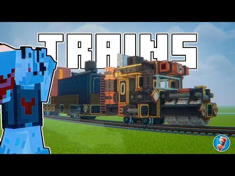 Minecraft Create Mod Trains Tutorial! | Guide - How to use trains | 3zkMC