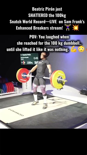 SHE JUST BROKE THE WORLD RECORD LIVE 😱 100KG SNATCH SHOCKS THE INTERNET