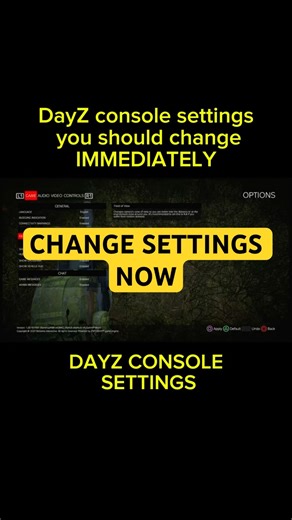 DayZ console settings, change them NOW 😱