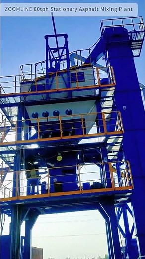 On-Site Installation of 80-ton Stationary Batch Mix Asphalt Plant: Boosting Project Efficiency