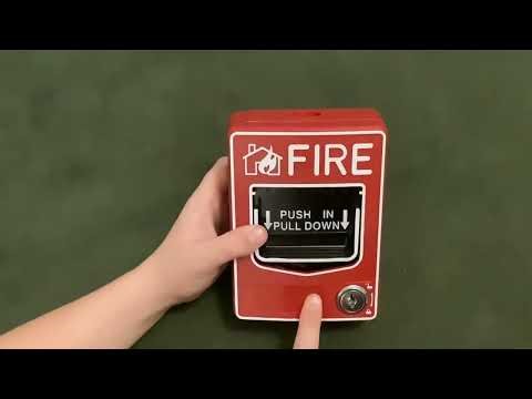 How to reset a fire alarm pull station