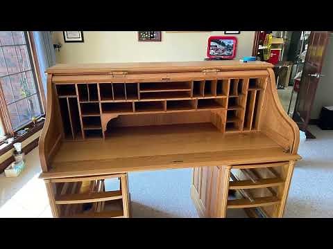 Disassembling Grandpa’s roll top desk