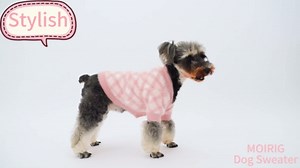 Dog Sweater, Sweaters for Small Dogs, Warm Soft Pet Clothes for Puppy, Medium Large Cat, Dogs Girl or Boy, Dog Shirt for Winter Christmas (Grey, Large)