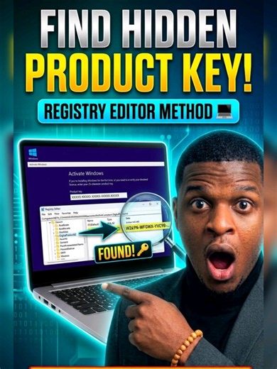 Find Hidden Windows Product Key via Registry Editor 2026