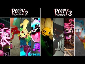 All Jumpscares in 3rd Person View Chapter 2 VS Chapter 3 Comparison (Poppy Playtime)