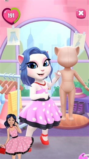 cartoon characters Makeover by My Talking 2 #cosplay #shorts #mytalkingangela2