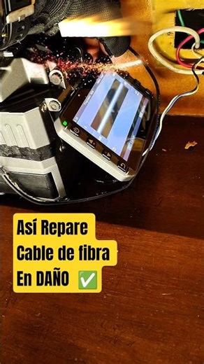 When I arrived, the client didn't know what to do anymore… so I fixed the fiber optic cable.