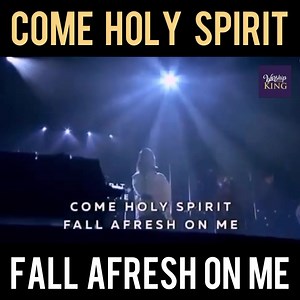 Only You can make me whole, give me strength to make me grow. Come Holy Spirit, fall afresh on me. #worship #praise #holyspirit | Worship The King
