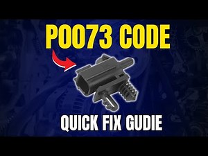 P0073 Code: What It Means & How to Repair It ||