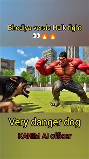 Hulk vs 3 Dangerous Dogs 🐺💥 | Epic Battle You Won’t Believe! #hulk