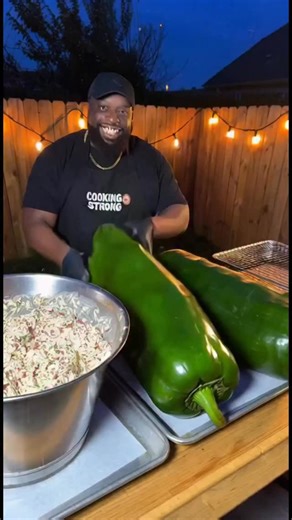 Cport Strong on Instagram: "Giant deep fried stuffed jalapeño poppers 🌶️🔥 This is not party food — this is main-character cooking. Cooking with Strong don’t do small portions. #CookingWithStrong #JalapenoPoppers #DeepFried #BigFoodEnergy #FoodReels #ViralFood"