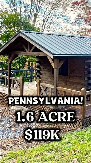 Peaceful Log Cabin Retreat in Pennsylvania | Charming Escape for Only $119K